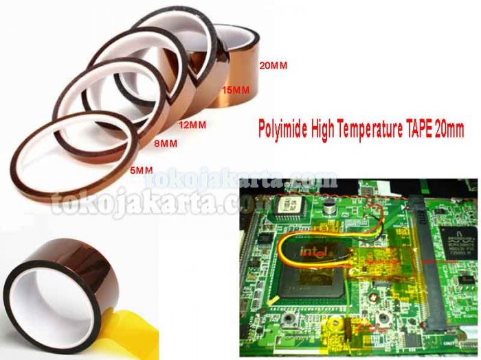 Polyimide High Temperature TAPE 20mm/ Polyimide Isolasi Tahan Panas TAPE 20mm (109820)